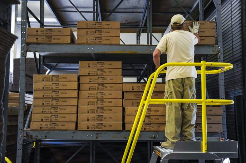 Warehouse Heights Made Easy with Rolling Stairs